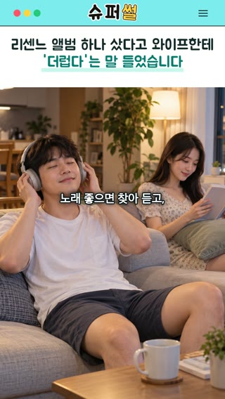 리센느 앨범 하나 샀다고 와이프한테 '더럽다'는 말 들었습니다 영상의 한 장면