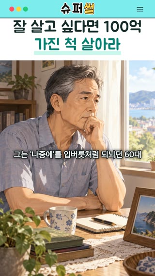 잘 살고 싶다면 100억 가진 척 살아라 영상의 한 장면