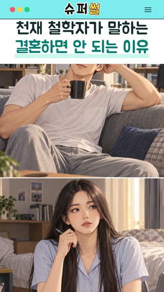 천재 철학자가 말하는 결혼하면 안 되는 이유 영상의 한 장면