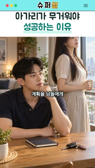 아가리가 무거워야 성공하는 이유 영상의 한 장면